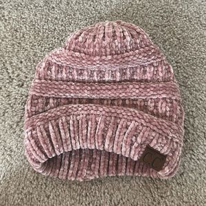 Pink CC Beanie. One size